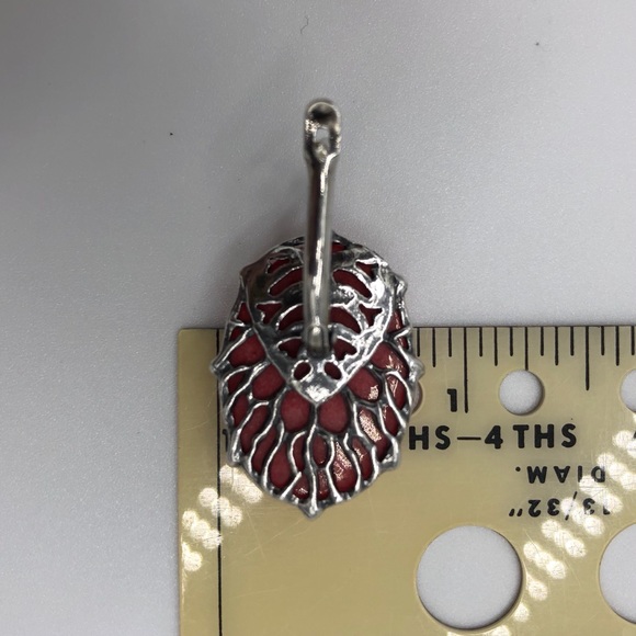 Rare Himalayan Agate Silver Earrings - Picture 11 of 13